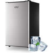 Rent to own KRIB BLING Upright Freezer , 3.0 Cu.ft Compact Upright Freezer with Adjustable Thermostat, Mini Freezer with Reversible Stainless Steel Single Door, Silver