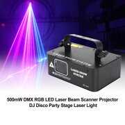 Rent to own 500mW DMX RGB LED Laser Beam Scanner Projector DJ Disco Party Stage Laser Light