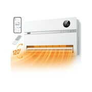Rent to own Dreo Wall Heater, Smart Space Heater for Bedroom 1500W, 120 Up and Down Oscillation, Adjustable Thermostat, 24H Timer, Wall-Mounted Easy Installation Electric Heater for Living Room, Garage