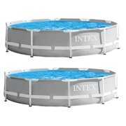 Rent to own Intex Prism Frame Above Ground Swimming Pool with 330 GPH Filter Pump (2 Pack)