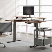 Rent to own Fenge 2 Tier Electric Standing Desk Height Adjustable Stand up Desk