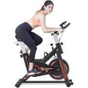 Rent to own YSZ Stationary Exercise Bike Indoor Cycling Bike 400 lbs Weight Capacity with Comfortable Seat Cushion & LCD Monitor, Black