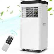 Rent to own SKONYON 8000 BTU(ASHRAE) Portable Air Conditioner, Portable AC Unit with Cooling, Dehumidifier, Fan, White