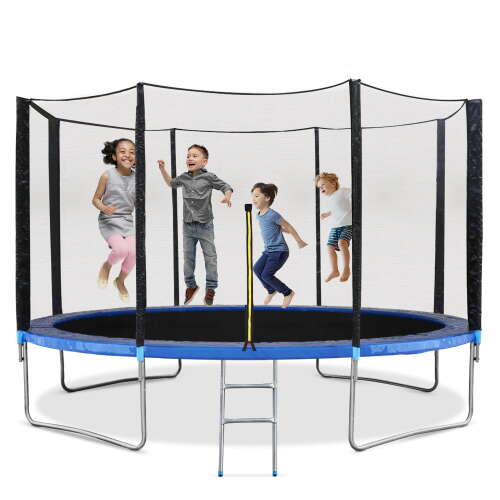 Maxkare 14FT Trampoline with Enclosure, Low Intensity Weight Capacity for Adults Outdoor | RTBShopper