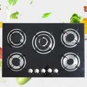Rent to own 30 Inch Gas Cooktop Gas Hob Stovetop Natural Gas Cooktops Tempered Glass Cooktop Stove Gas Stove Cooktop with 5 Burner Built-in Gas Cooker Tempered Glass 30 inch 5 Burners