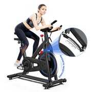 Rent to own Yoleo Indoor Cycling Magnetic Resistance Exercise Bike, Ultra-Silent, Heavy Duty Home Gym Stationary, Capacity 330LBS, LCD Monitor, Pulse Sensor, Water Bottle Holder-2021 Upgraded New Version