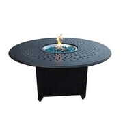 Rent to own Darlee AC Series 60-Inch Round Propane Fire Pit Dining Table