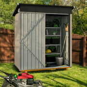 Rent To Own Sunmthink Patio 3x5 Outdoor Storage Shed With Large Vent 