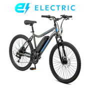 Rent to own Schwinn 26" Boundary Electric Mountain Bike, 18 Speeds, 250w Motor, Gray