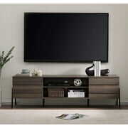 Rent to own WAMPAT TV Stand for TVs up to 75 inch,Gray Entertainment Center
