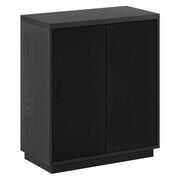 Rent to own Evelyn&Zoe Modern/Contemporary 28" Wide Black Grain Accent Cabinet