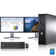 Rent to own Dell Optiplex Desktop Computer 2.9 GHz Core 2 Duo Tower PC, 8GB, 1TB HDD, Windows 10 x64, Office 365, 19" Dual Monitor , Wireless Mouse & Keyboard - Refurbished
