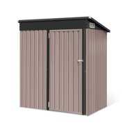 Rent to own LAUSAINT HOME Outdoor Storage Shed, 5x3 ft Metal Sheds & Outdoor Storage Garden Tool Bike Shed with Lockable Door, Waterproof Design for Backyard, Patio, Lawn