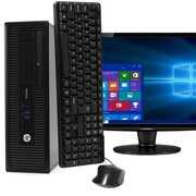 Rent to own HP Desktop Computer 800G1 Intel Core I5,8GB RAM,512GB SSD, Windows 10 Pro, Keyboard and Mouse, WIFI, HDMI Adapter includes 19in Monitor