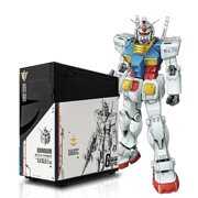 Rent to own GUNDAM RX-78-2 Middle Tower Gaming Computer Tempered Glass Case Support ATX/ MATX/ ITX Support 280/360 Liquid Cooler