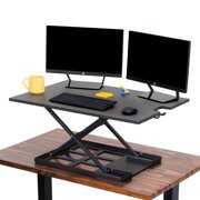Rent to own Standing Desk X-Elite Pro XL ? Stand Steady Standing Desk | X-Elite Larger Version, Instantly Convert Any Desk into a Sit / Stand up Desk, Height-Adjustable, Fully Assembled (XL 36", Black)