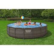 Rent to own Bestway Power Steel 18 x 48 Round Above Ground Pool Set