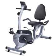 Rent to own Maxkare Magnetic Recumbent Exercise Bike Indoor Stationary Bike with Adjustable Cushion Seat and Resistance,Pluse Monitor,Transport Wheels and Tablet Holder for Home Use