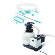 Rent to own Sand Filter Pump with Timer Bundled w/ Deluxe Pool Kit (Color May Vary) (2 Pack)