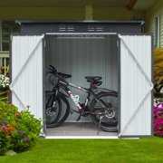 Rent to own LZBEITEM 6' x 4' Lockable Outdoor Storage Shed with Double Lockable Doors