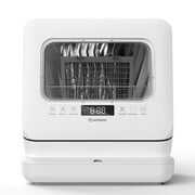 Rent to own Moosoo Countertop Dishwasher, Portable Dishwasher Cleaner with 7.5 L Separated Water Tank and Air-Dry Function MX20