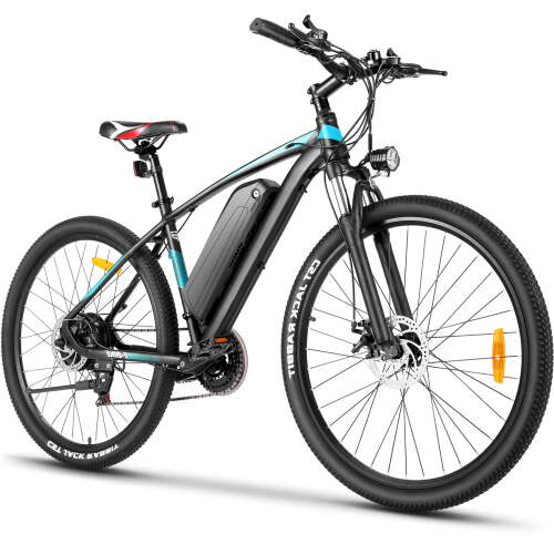 Rent to own Gocio 500W Electric Bike for Adults Mountain Bike 27.5" Big Wheel Electric Bicycles with Removable Battery, Up to 50 Miles, Shimano 21 Speed Commuter Bike Ebike