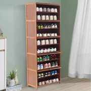 Rent to own Miumaeov Bamboo Shoe Cabinet 10 Tier Shoe Rack Large Capacity Freestanding Shoes Shelf for Entryway Hallway Bedroom Brown