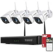 Rent to own Wireless Security Camera System,Firstrend 5MP Security Camera System Wireless with Audio 4pcs Ultra HD CCTV Cameras 8CH NVR 2TB Hard Drive Night Vision Motion Alarm Free APP for Home Indoor Outdoor