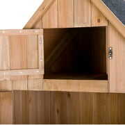 Rent to own LA TALUS Fir wood Arrow Shed with Single Door Wooden Garden Shed Wooden Lockers Wood Color