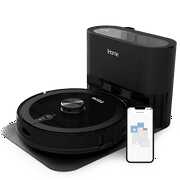 Rent to own iHome AutoVac Nova Pro 3-in-1 Robot Vacuum and Vibrating Mop with LIDAR Navigation and Auto Empty Base, 2700pa Strong Suction, Recharge and Resume, Alexa/Google and App Control