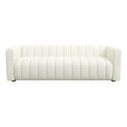 Rent to own Kali Mid Century Modern Luxury French Boucle Fabric Cream Couch