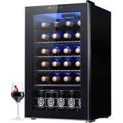 Rent to own 24 Bottle Wine Cooler Refrigerator, Freestanding Compact Digital Control Beverage Fridge with Glass Door