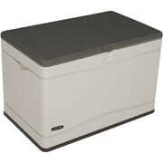 Rent to own Lifetime Heavy-Duty 80 Gallon Plastic Deck Box, Desert Sand