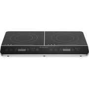 Rent to own WUGUFD Double Induction Cooktop - Portable Dual Countertop Electric Stove Burner Cook-Top Hot Plate with 2 Hobs for Cooking - 24 x 14 x 3 Inches