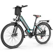 Rent to own Gocio 500W Electric Bike, 26" Electric Bicycle with Cruise Control System, Electric Commuter Bicycle with Removable 48V/7.8Ah Battery, Shimano 7 Speeds Electric Commuter Bike for Adult