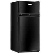 Rent to own Giantex Compact Refrigerator, 3.4 cu. ft. Mini Cooler Fridge, Freestanding Fridge w/Adjustable Thermostat, Black