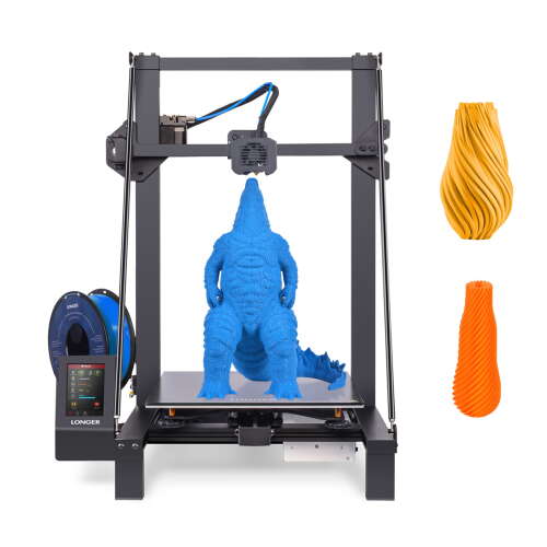 Rent to own LONGER LK5 Pro FDM 3D Printer 90% Pre-Assembled 300x300x400mm Large Print Size with 4.3 Inch Full Color TouchScreen TMC2208 Ultra-Quiet Driver Stable Triangular Structure Filament Resume Pr