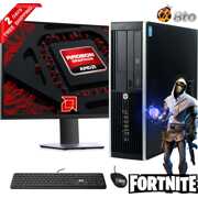 Rent to own Gaming HP Compaq 6300 Desktop SFF Computer PC Intel Core i5 Processor 16GB Ram 2TB Hard Drive, Bto AMD Radeon RX 550 4GB GDDR5, New 24 inch LCD Wifi Adapter Windows 10 Refurbished