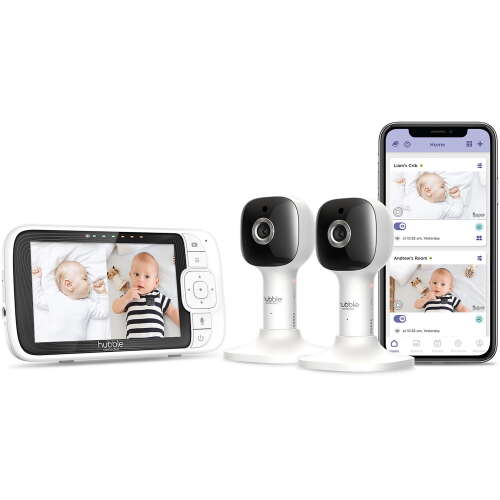 Rent To Own - Hubble Nursery Pal Cloud - Twin Smart Wi-Fi Enabled Baby Monitor