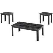 Rent to own Titanic Furniture Gaby 3-Piece Coffee Table Set with Gray Faux Marble Top