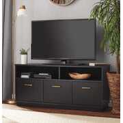 Rent to own Mainstays 3-Door TV Stand Console for TVs up to 50", Blackwood Finish