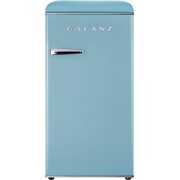 Rent to own YCZX GLR33MBER10 Retro Compact Refrigerator, Single Door Fridge, Adjustable Mechanical Thermostat with Chiller, Blue, 3.3 Cu Ft