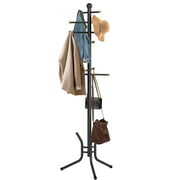 Rent to own YOUPINS Coat Racks Free Standing,12 Hooks Coat Tree Used in the Bedroom Living Room Office,Coat Hanger Stand Coat Rack Stand Can be Hang Clothes,Hats,Bags(Black)