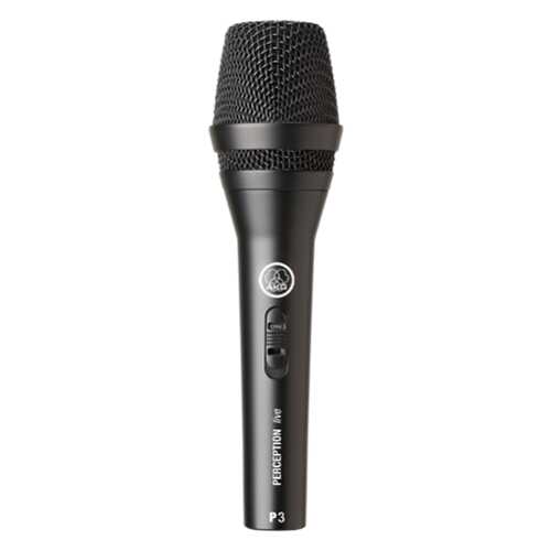 Rent to own AKG Wired P3S Rugged Dynamic Mic with On/Off Switch