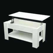 Rent to own Coffee Table, Lift Top Coffee Table with Storage Shelf, Rising Tabletop Coffee Table for Living Room Reception Room, White