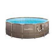 Rent to own Summer Waves 14' x 48" Round Frame Above Ground Swimming Pool Set