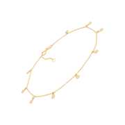 Rent to own Welry 14kt Yellow Gold Chain Bracelet with Disc Dangles, 9" + 1"