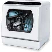Rent to own Countertop Dishwasher  5 Washing Programs Portable Dishwasher With 5-Liter Built-in Water Tank For Glass Door