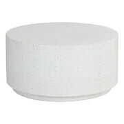 Rent to own Brant House - Blaine Round Coffee Table - White - Terrazzo