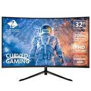 Rent to own Z-EDGE UG32F 32-Inch Curved Gaming Monitor 200Hz 6.5ms MPRT 1ms 1920x1080 HDMI DP Port Build-in Speakers